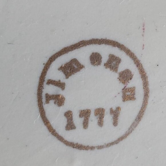 Antique Edwardian German Ilmenau Porcelain Vanity Tray Jlmenau Woman in Hat 7" - Picture 4 of 9